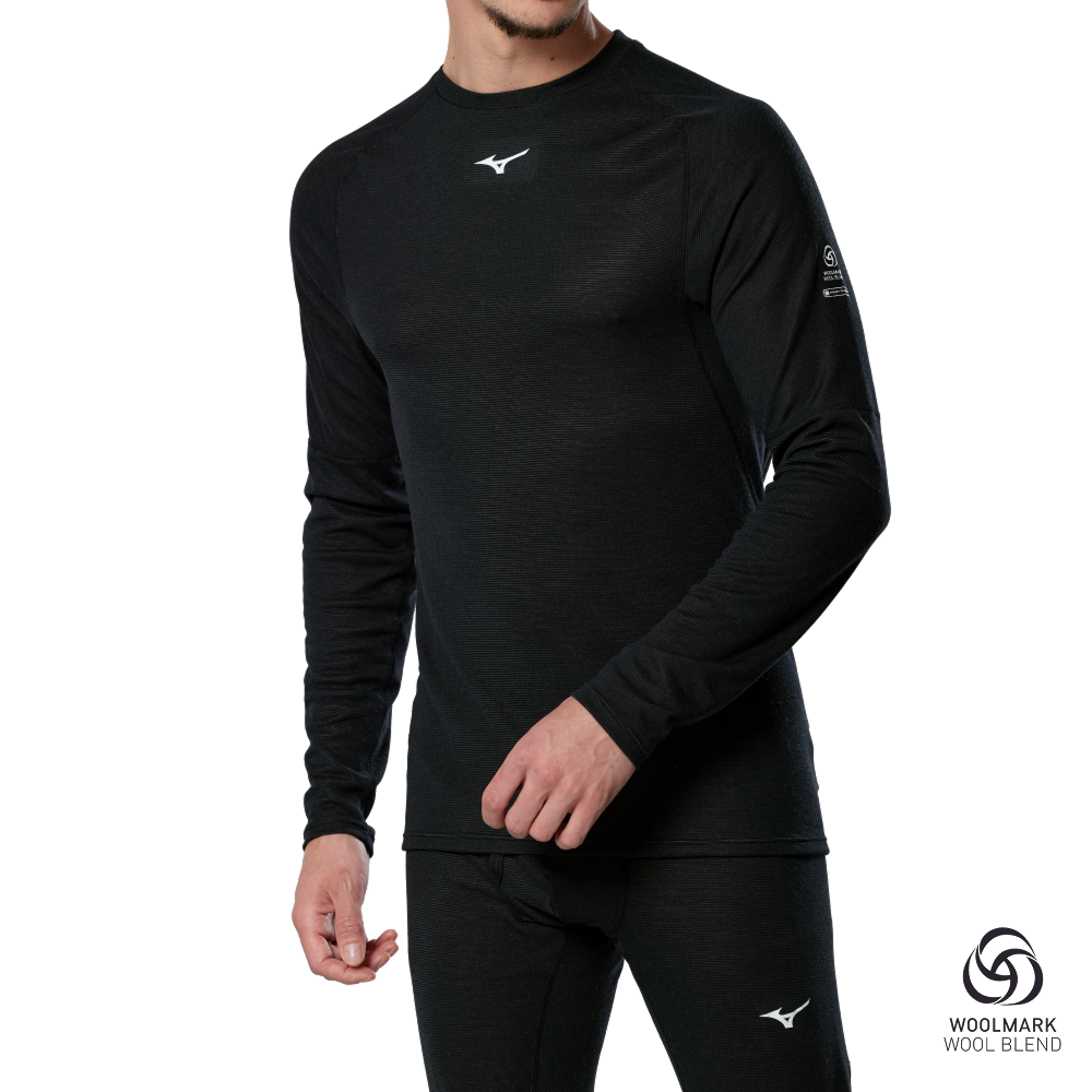 Mizuno Premium Merino Wool Crew Neck Homme TailleS
